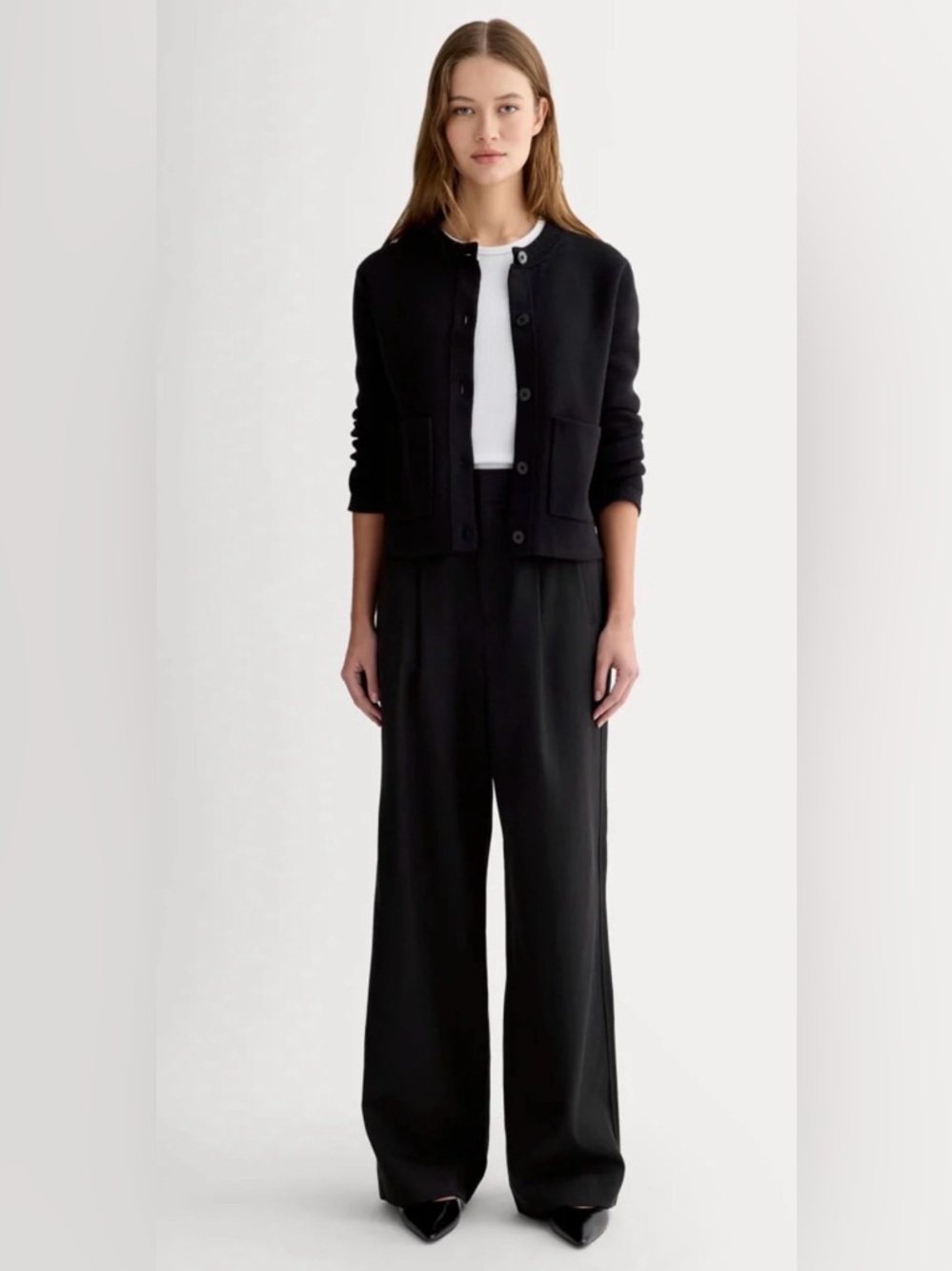 Everlane THE DRAPER PLEATED PANT IN BUTTERSMOOTH